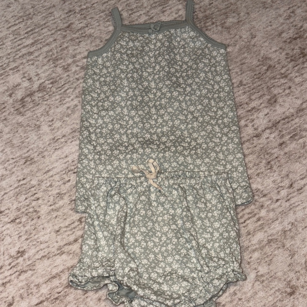 Jamie Kay Floral Jumpsuit in Gray